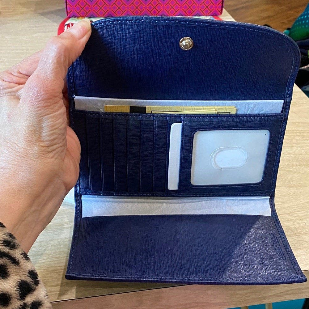 Dooney & Bourke Deep Blue Wallet - Picture 4 of 5